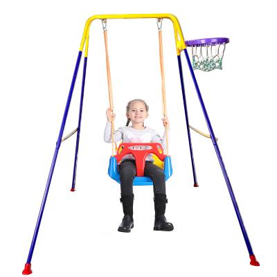 China Outdoor Play Amazon Swing Set Baby Kids Hanging Swing With Metal Rack For Indoors Swing for sale