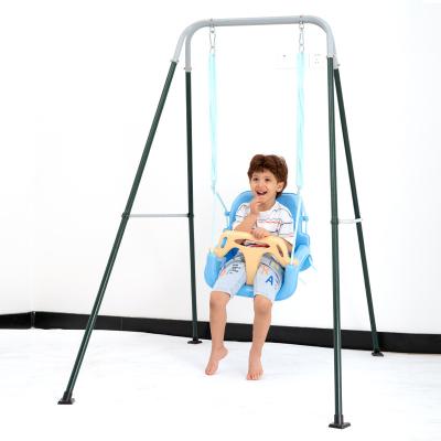 China Outdoor Play 3 In 1 Baby Swing With Metal Swing Set Stand for sale