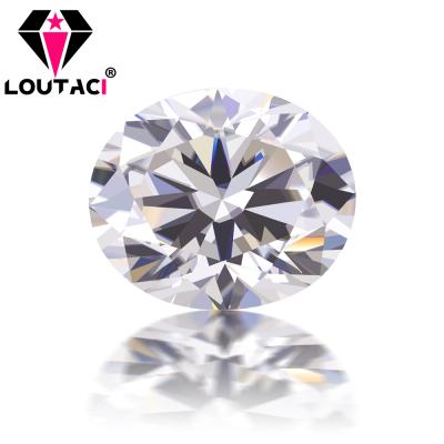 China Good Quality Moissanite Online Color Fire LOUTACI White Oval Cut VVS1 DEFGHIJ Color Set or Cut For Women Jewelry Setting for sale