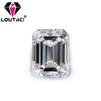 China Fire LOUTACI Moissanite Diamond Value Popular Jewelry Stones VVS1 White Green Color Set or Cut DEFGHIJ for sale