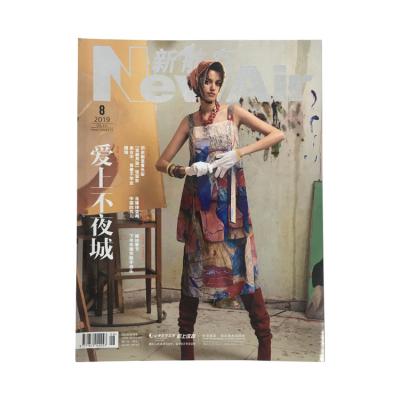 China Wholesale Perfect Binding cheap flight magazine printing Brochure Printing Hot stamping for sale