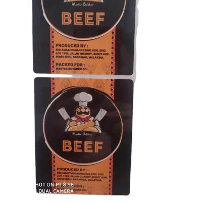 China Customized Printing Clear Gold Foil Stickers Transparent Logo label printing for sale