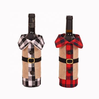 China Plush Christmas Wine Bottle Cover Merry Christmas Decorations For Home 2023 Natal Christmas Ornaments Xmas Gifts Happy New Year 2022 for sale