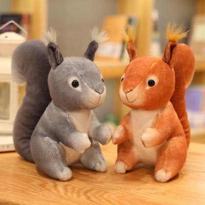 China Wholesale Realistic Stuffed Simulation Squirrel Plush Pillow Toys Squirrel Anime Soft Plush Toys for sale