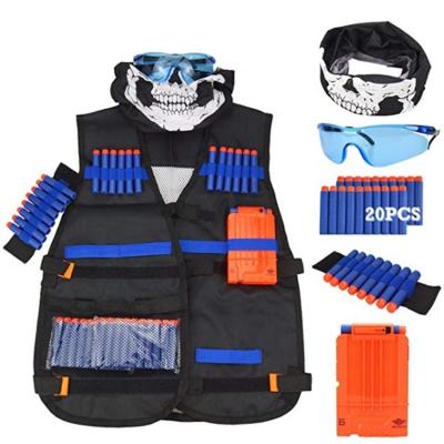 China 2 Pack Electronic Toy Gun Vest Set Tactical Vest Toy Shooting Tactics N-Strike Elite Series Adjustable Kids Kit For NERF for sale