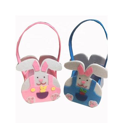 China 2022 Funny Educational Easter Toy Felt Bag Decoration Gift Sublimation Felt Toys Easter Bunny Basket for sale