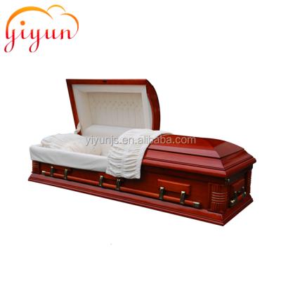 China American Style Wooden Casket 070 Cherry Red Cherry for sale