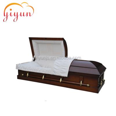 China 005-A American Style Wooden Coffin Black Walnut for sale