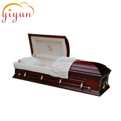 China American Style Wooden Casket 020 Cherry Red Cherry for sale