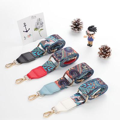 China Handbag Print Colorful Flower Shoulder Strap Cross Long - Wider Body Bag Strap For Handbag for sale