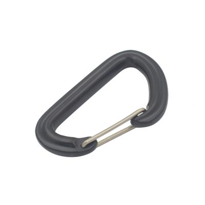 China 7075 Single Thread Snap Door Hook Custom Aluminum Carabiner Clips for sale