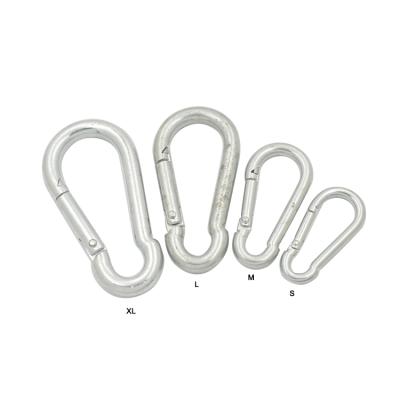 China Heavy Industry Iron Wholesale Metal Carabiner Spring Safety Snap Rising Hook For Dog Leash for sale