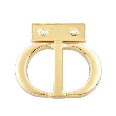 China New Design Eco-friendly Purse Twist Lock Gold Metal Hardware Purse Lock Purse Push Lock for sale