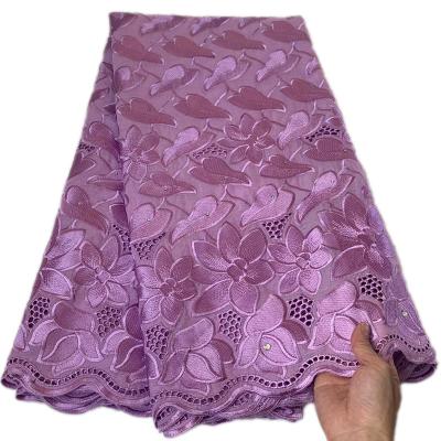 China Africa Sustainable Lace Good Quality Voile Lace 100% Swiss Cotton Lace for sale