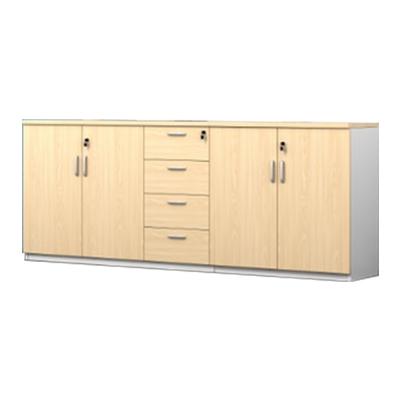 China Large Number Storage Maple Wood Stain Large Number Low Storage Wooden File Cabinet for sale