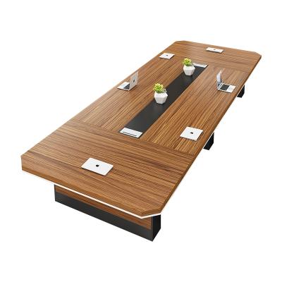 China Modern Thickened Wooden Conference Meeting Room Table Top Panel Table Luxury Large Room Office for sale