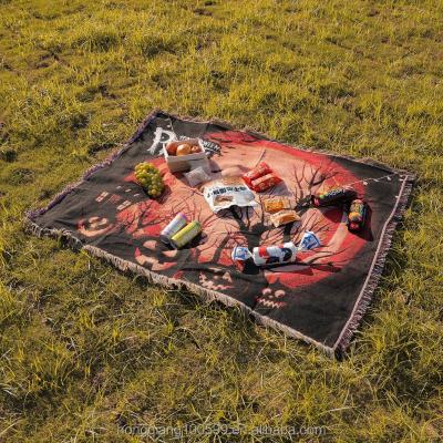 China Universal Popular Company Halloween Gifts Christmas Amazon Towel Blanket Jacquard Jacquard Blanket Picnic Travel Cotton Bohemian Bohemian Blanket for sale