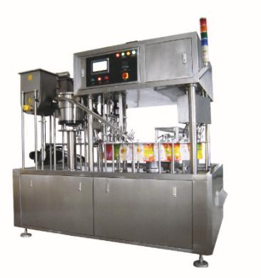 China Automatic / Semi-automatic Juice Sauce Stand-Up Pouch Filling Fruit GARMENT Machine for sale