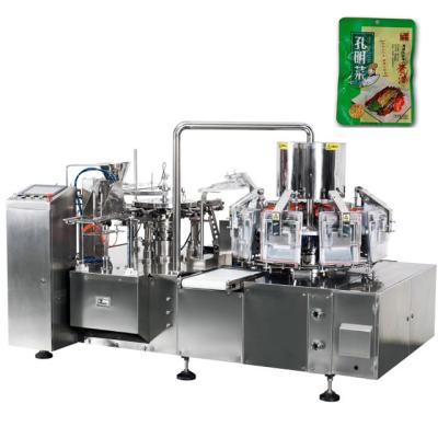 China Fully Automatic CLOTHING Vacuum Packing Machine By Double Rotary Disc for sale