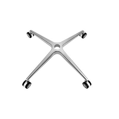 China Modern Aluminum Low Chassis Tripod Stand Accessories Modern Aluminum Base Tripod Swivel Leg Desk Chair Five Star Base for sale