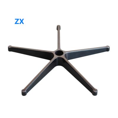 China Modern High Quality Five Star Aluminum Alloy Foot Bracket Boss Sofa Gaming Computer Chair Base Safety Chair Base for sale