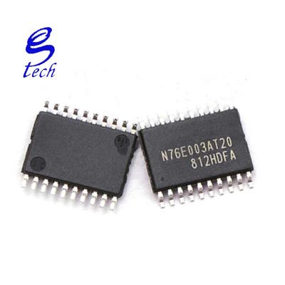 China New original imported N76E N76E003 N76E003A TSSOP20 N76E003AT20 microcontroller chip N76E003AT20 for sale