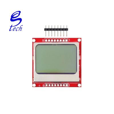 China LCD Module Display Screen Backlight Adapter PCB 84*48 Nokia 5110 White Screen 84*48 for sale