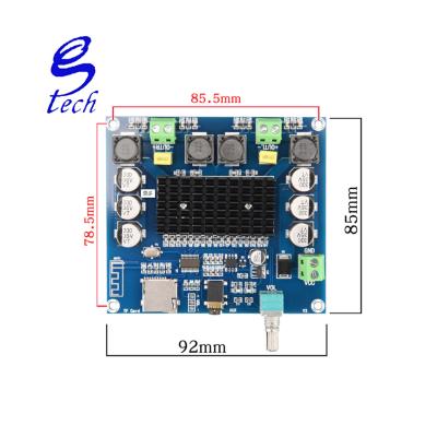 China XH-A105 2x100W Amp Module Support TF Card 5.0 TDA7498 Digital Stereo Audio Amplifier Board XH-A105 92*85*18mm for sale