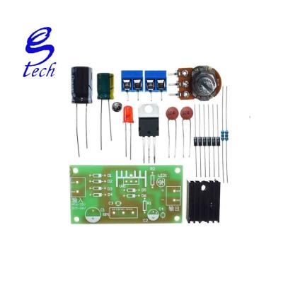 China LM317 DIY COMPUTER Power Supply Kit Continuous Adjustable DC Power Supply Training Parts lm317 Adjustable Teaching Voltage Regulator for sale