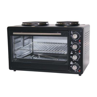 China Hotel factory direct supply 30 liter portable electric oven with two hot plate for sale