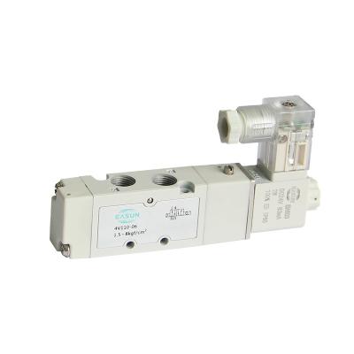 China Die Cast EASUN Solenoid 4V110 Series 5/2way Solenoid Aluminum Pneumatic Single Control Valve for sale