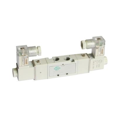 China Die Cast EASUN Solenoid 4V120 Series 5/2way Aluminum Pneumatic Double Solenoid Control Valve for sale