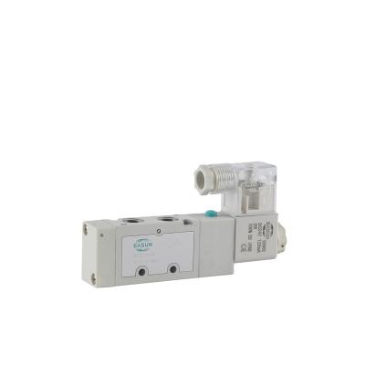 China Die Cast EASUN Solenoid 4V210 Series 5/2way Solenoid Aluminum Pneumatic Single Control Valve for sale