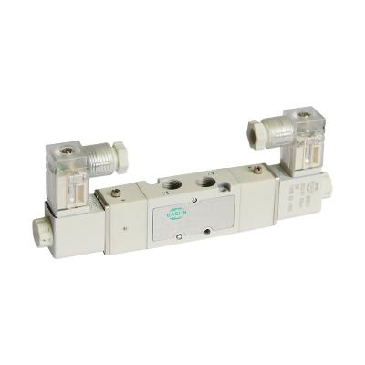 China EASUN Double Bar Solenoid 4ES120 Series 5/2way Aluminum Pneumatic Solenoid Control Valve for sale