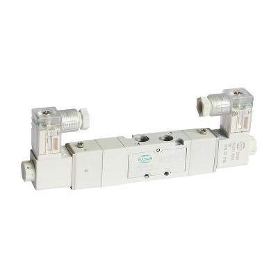 China EASUN Double Bar Solenoid 4ES130 Series 5/2way Aluminum Pneumatic Solenoid Control Valve for sale