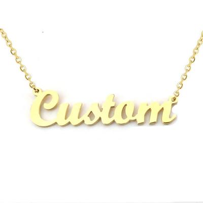 China Romantic Dy 2020 DIY Personalized Name Necklace, Custom Stainless Steel Name Necklace for sale