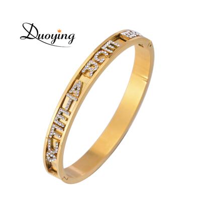 China CLASSIC Zircon Sliding Charm Bracelets Personalized Name Letter Bracelets DIY Custom Name Slider Charm Bracelets for sale