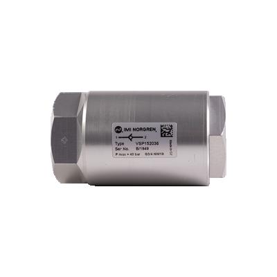 China G3/4 VSP152036Economical Custom Design Hardematal 40Bar Aluminum Water Check Valve for sale