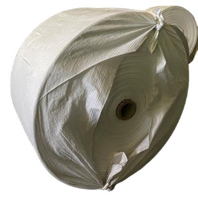 China Wholesale Safety Transparent Polypropylene PP Woven Roll Bags For Rice 50kg for sale