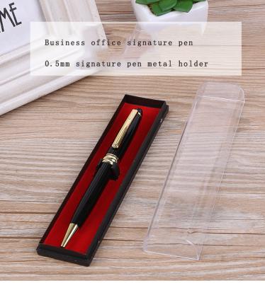 China High Quality Normal 2022 Black Metallic Luxury Metal Gel Pen 0.5 Ink Gelpen Stationery With Logo for sale