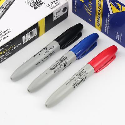 China Normal Hot Sale Color Marker Pen Set Permanent On Most Economic Permanent Hard-to-Mark Surfaces Office Supplies for sale