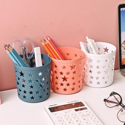 China Hot Selling Multi Colors Office Marker Plastic Pen Pencil Organizer Plastic Storage Pen Holder for Office for sale