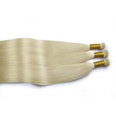 China Silky Straight Wave Wholesale Double Drawn 100% human  Russian hair  Remy Hair Extensions Light Color Nano Ring Hair Extensions for sale