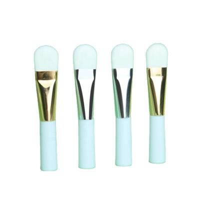 China Wholesale Vegan Spot Brush Beauty Tool Round Head Hair Short Handle White Facial Brush Logo Applicator Face Mask Brush Custom Face Mask for sale