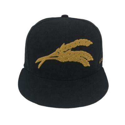 China New JOINT Bill Black Snapback Caps Era Factory Flat Hat Wholesale 6 Panel Snapback Hat Custom Sports Hats for sale