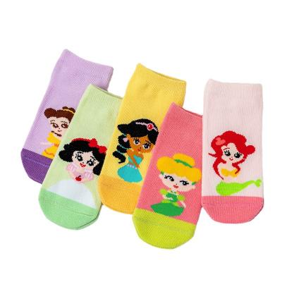 China Antibacterial Wholesale Cheap Socks 5 Packs For Girl Ladies New Design Cute Numbers Cotton Love Funny Novelty Kids Cartoon Crew Women Socks for sale