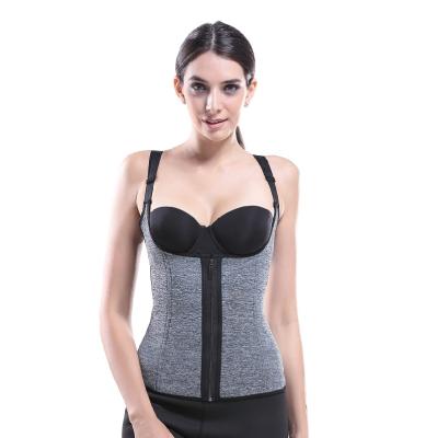 China Antibacterial Zipper + XS-6XL Buckle + 6 Steel Bone Shapers Women Vest Corsets Neoprene Trainer for sale