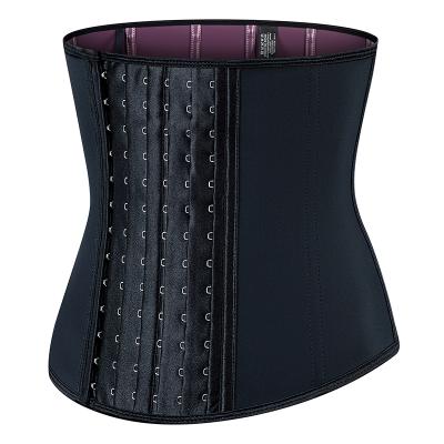 China Dropshipping antibacterial sweat wicking liner plus size shapers latex 9 steel bone waist trainer for women for sale