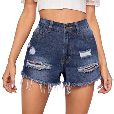 China Breathable Mid Waist Women Denim Shorts Ladies Summer Short Jeans Shorts Women for sale