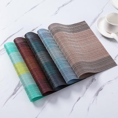 China New Viable Chinese Food Mat Thermal Insulation Waterproof Anti Scalding Weave Western Food Place Mats for sale